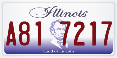 IL license plate A817217