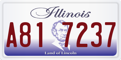 IL license plate A817237