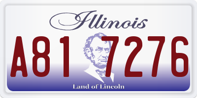 IL license plate A817276