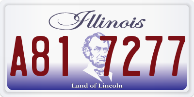 IL license plate A817277