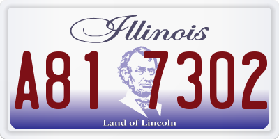 IL license plate A817302