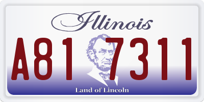 IL license plate A817311