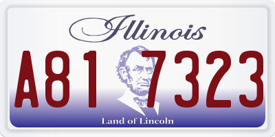 IL license plate A817323