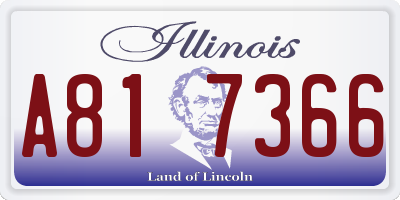 IL license plate A817366