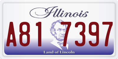 IL license plate A817397