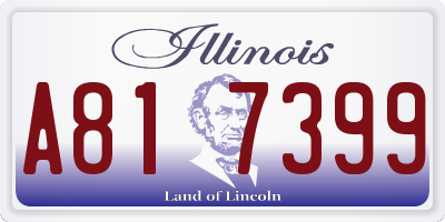 IL license plate A817399