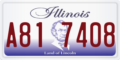 IL license plate A817408
