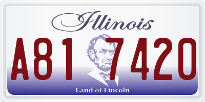 IL license plate A817420