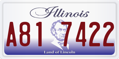 IL license plate A817422