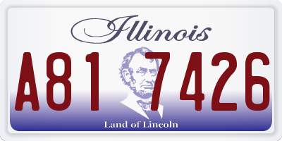 IL license plate A817426