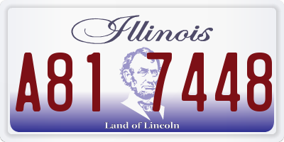 IL license plate A817448