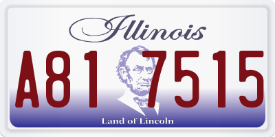 IL license plate A817515