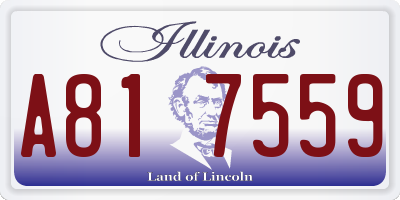 IL license plate A817559