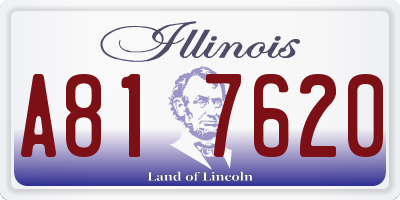IL license plate A817620