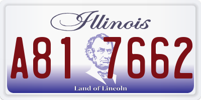 IL license plate A817662