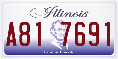 IL license plate A817691