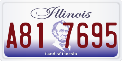 IL license plate A817695