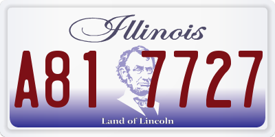 IL license plate A817727