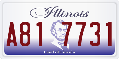 IL license plate A817731