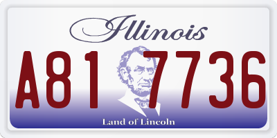 IL license plate A817736