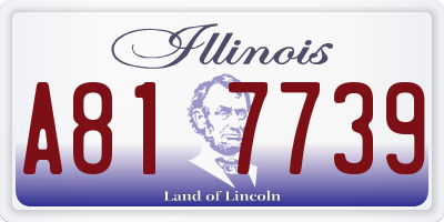 IL license plate A817739