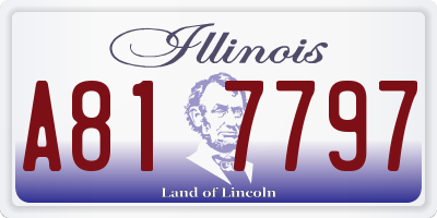 IL license plate A817797