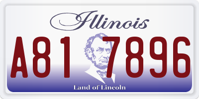 IL license plate A817896