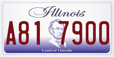 IL license plate A817900