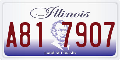 IL license plate A817907