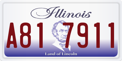 IL license plate A817911