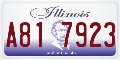 IL license plate A817923