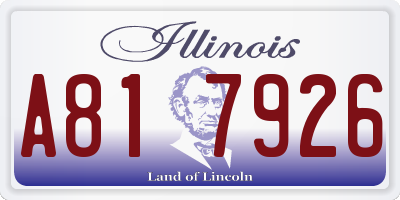 IL license plate A817926