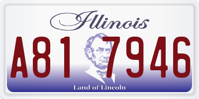 IL license plate A817946