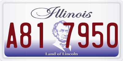 IL license plate A817950