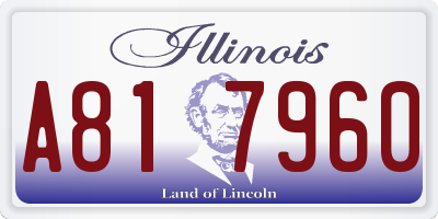 IL license plate A817960
