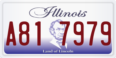 IL license plate A817979