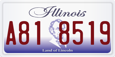 IL license plate A818519