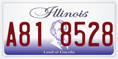 IL license plate A818528