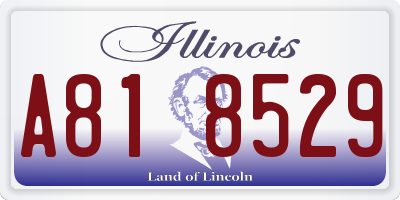 IL license plate A818529