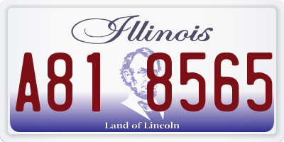 IL license plate A818565