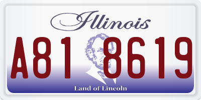 IL license plate A818619
