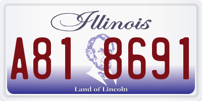 IL license plate A818691