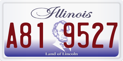 IL license plate A819527