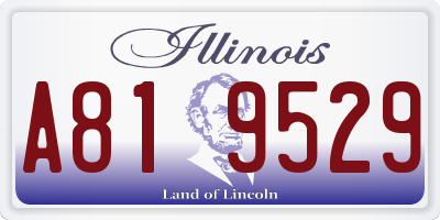IL license plate A819529