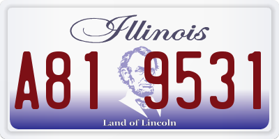IL license plate A819531