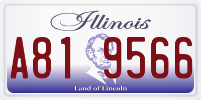 IL license plate A819566