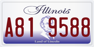 IL license plate A819588
