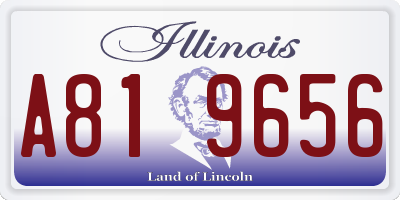 IL license plate A819656