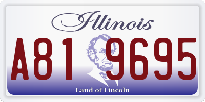 IL license plate A819695