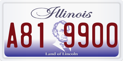 IL license plate A819900